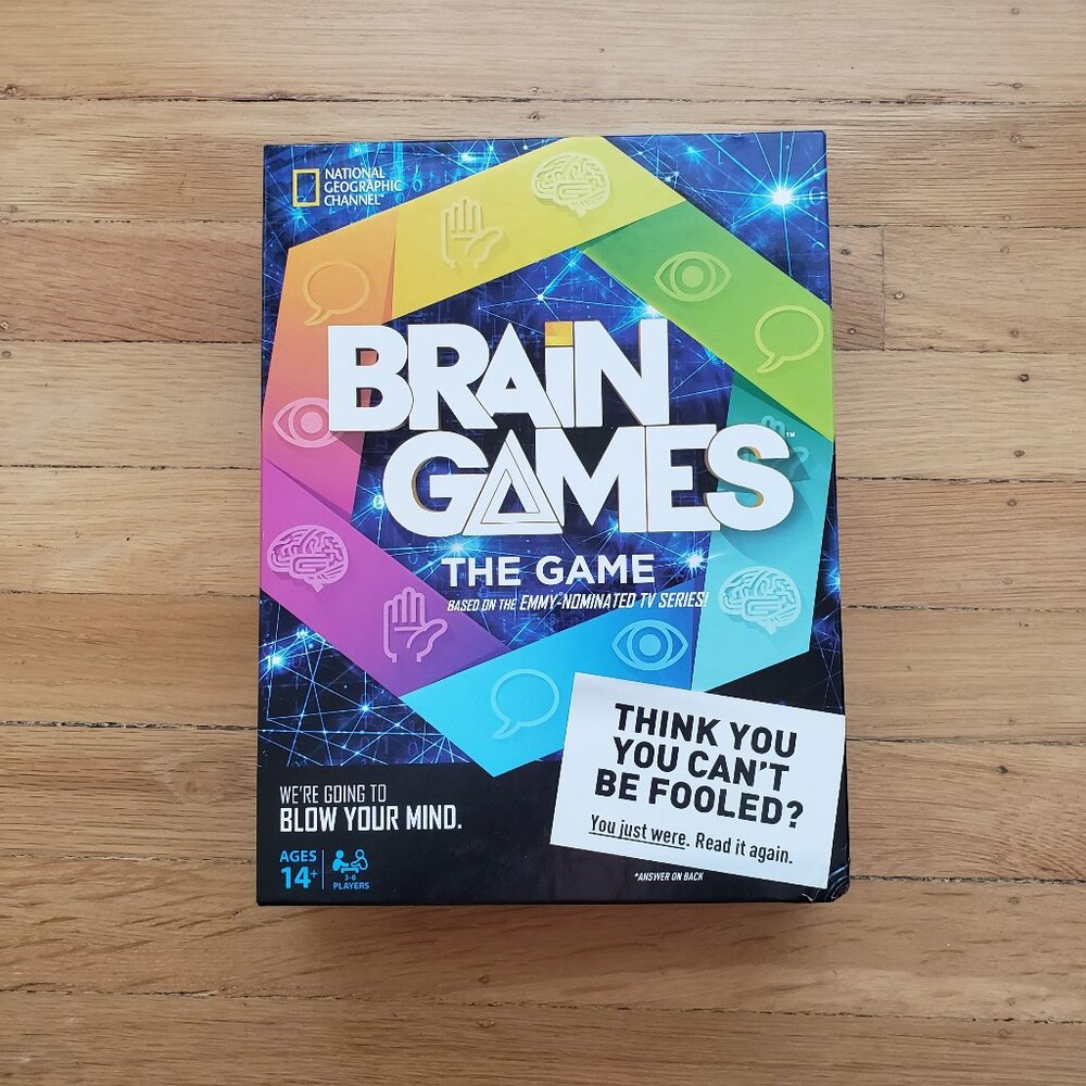 National Geographic Brain Games Board Game Complete Opened Never Played